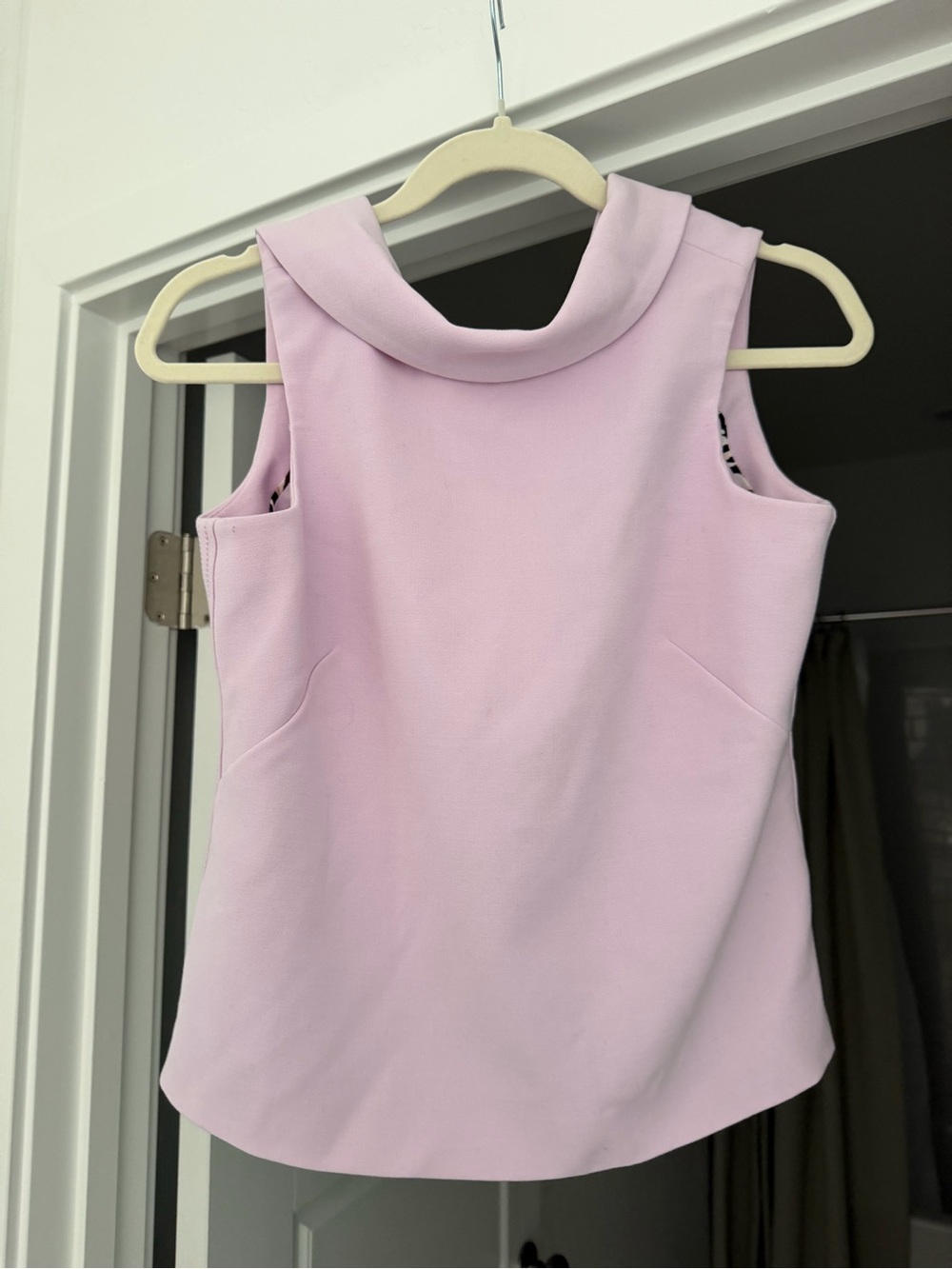 White House Black Market Light Pink Sleeveless Mock Neck Camisole